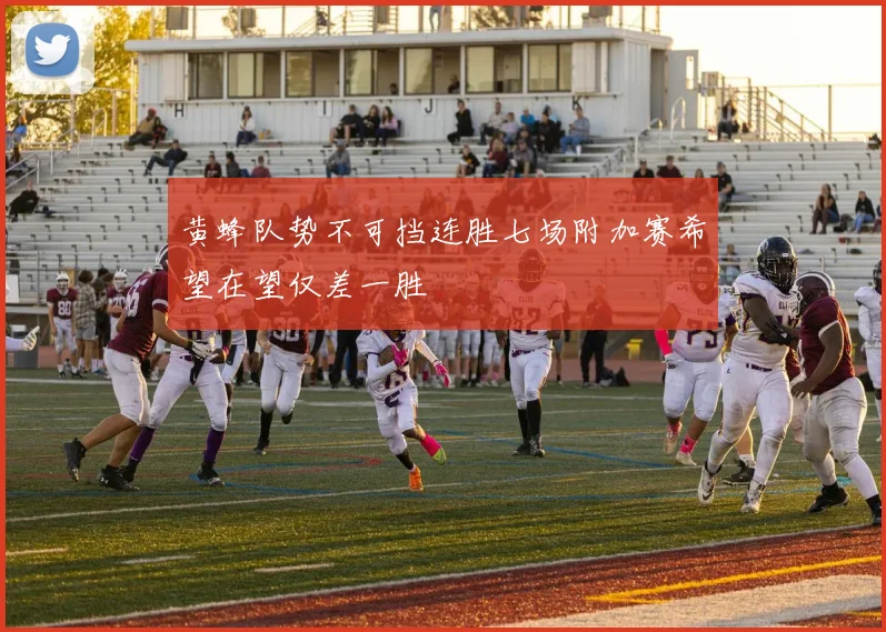 黄蜂队势不可挡连胜七场附加赛希望在望仅差一胜